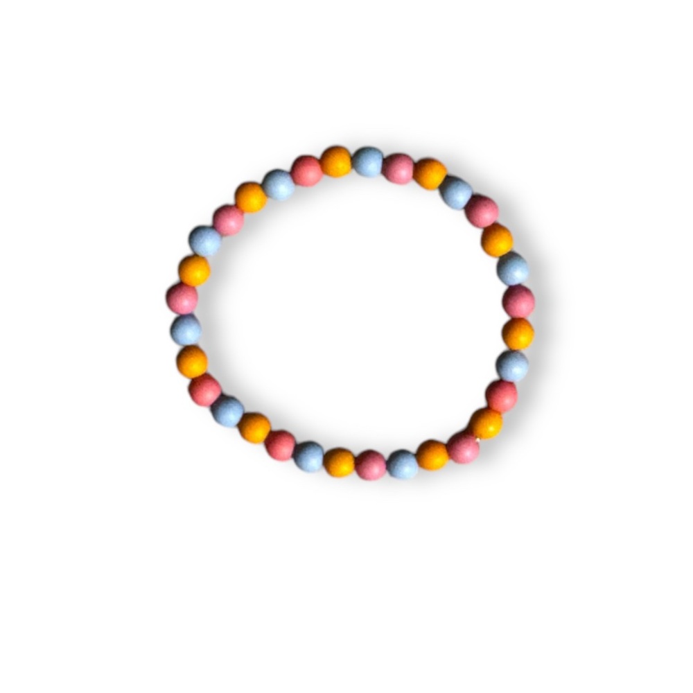3 FOR $10 HANDCRAFTED Multicoloured Acrylic Beaded Bracelet